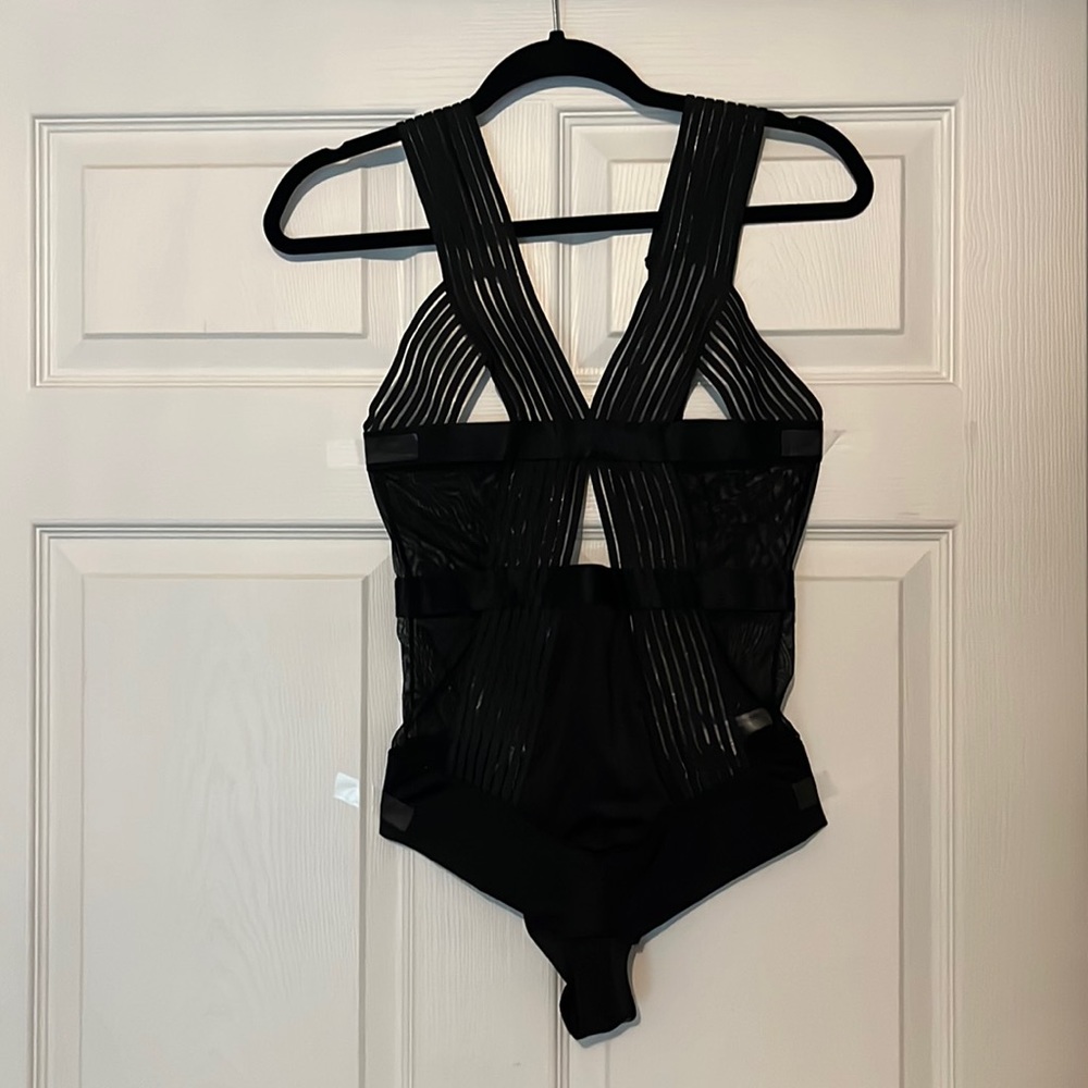 Black Cut Out Lingerie Bodysuit